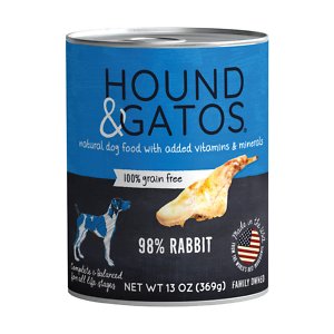 Hound & Gatos 98% Rabbit Grain-Free Canned Dog Food