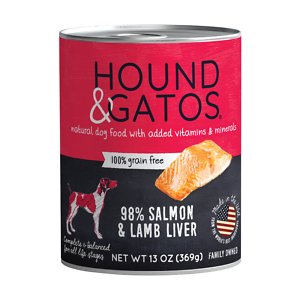 Hound & Gatos 98% Salmon & Lamb Liver Grain-Free Canned Dog Food