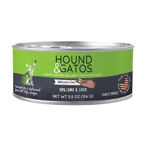 Hound & Gatos 98% Lamb & Liver Formula Grain-Free Canned Cat Food