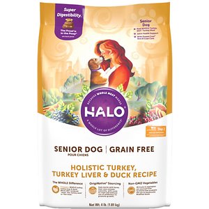 Image of Halo Holistic Senior Grain-Free Turkey
