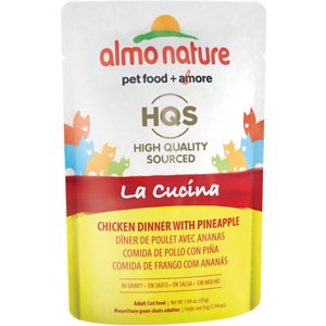 Almo Nature HQS La Cucina Chicken with Pineapple Grain-Free Cat Food Pouches