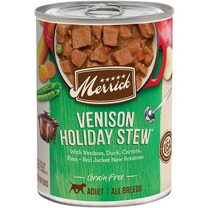 Merrick Grain Free Wet Dog Food Venison Holiday Stew