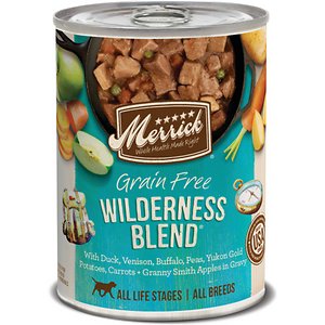 Image of Merrick Grain Free Wet Dog Food Wilderness Blend