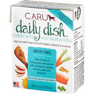 Caru Daily Dish Turkey with Wild Salmon Stew Grain-Free Wet Dog Food