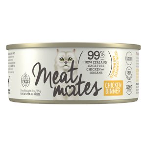 Meat Mates Chicken Dinner Grain-Free Canned Wet Cat Food 