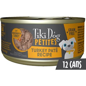 Tiki Dog Petites Turkey Pate Recipe Grain-Free Wet Dog Food