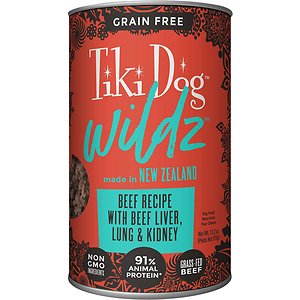 Tiki Dog Wildz Beef Recipe with Beef Liver