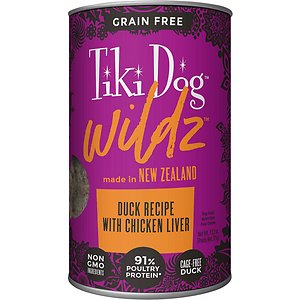 Tiki Dog Wildz Duck Recipe with Chicken Liver Grain-Free Wet Dog Food