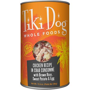 Tiki Dog Whole Foods Chicken Recipe in Crab Consommé with Brown Rice