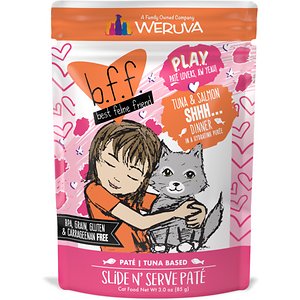 BFF Play Pate Lovers Tuna & Salmon Shhh Wet Cat Food BFF Play Pate Lovers Tuna & Salmon Shhh Wet Cat Food