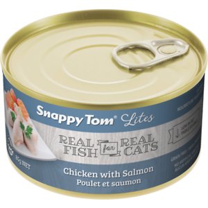 Snappy Tom Lites Chicken with Salmon Canned Cat Food