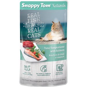 Snappy Tom Naturals Tuna Temptations with Salmon Cat Food Pouches