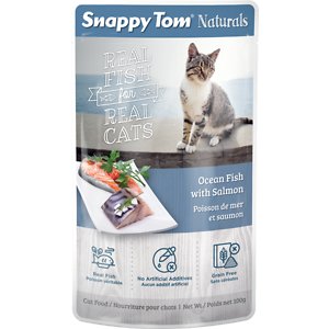 Snappy Tom Naturals Ocean Fish with Salmon Cat Food Pouches