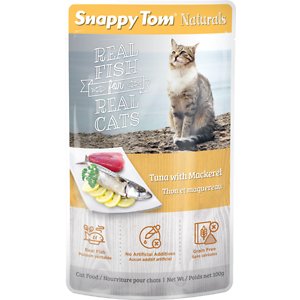 Snappy Tom Naturals Tuna with Mackerel Cat Food Pouches