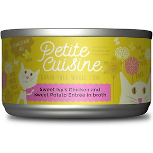 Petite Cuisine Sweet Ivy's Chicken & Sweet Potato Entrée in Broth Grain-Free Wet Cat Food