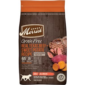 Merrick Real Texas Beef + Sweet Potato Recipe Grain-Free Adult Dry Dog Food