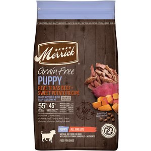 Merrick Grain Free Dry Puppy Food Real Beef & Sweet Potato Recipe