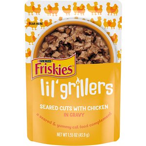 Image of Friskies Lil' Grillers Seared Cuts With Chicken In Gravy Wet Cat Food