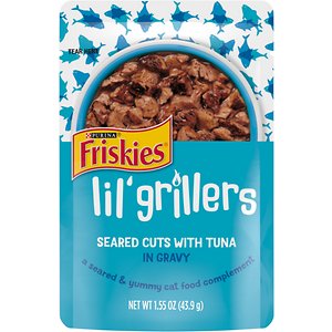 Image of Friskies Lil' Grillers Seared Cuts With Tuna In Gravy Wet Cat Food