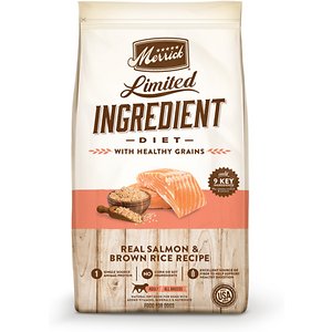 Merrick Limited Ingredient Diet Dry Dog Food Real Salmon & Brown Rice Recipe with Healthy Grains