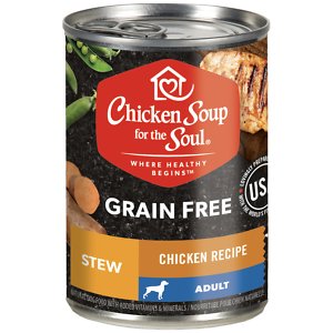 Chicken Soup for the Soul Chicken Recipe Stew Grain-Free Canned Dog Food