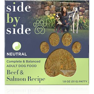 Side By Side Neutral Complete & Balanced Beef & Salmon Recipe Freeze-Dried Adult Dog Food