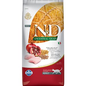 Farmina N&D Ancestral Grain Chicken & Pomegranate Recipe Adult Cat Dry Food