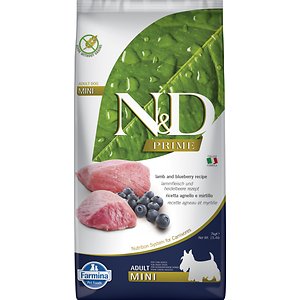 Farmina N&D Prime Lamb & Blueberry Recipe Adult Mini Dry Dog Food