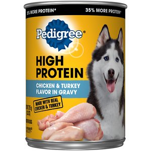 Pedigree High Protein Chicken & Turkey Flavor in Gravy Canned Dog Food