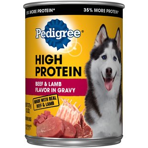 Pedigree High Protein Beef & Lamb Flavor in Gravy Canned Dog Food