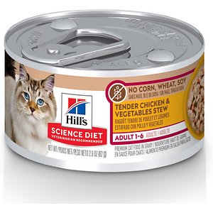 Hill's Science Diet Adult 1-6 Tender Chicken & Vegetables Stew Canned Cat Food