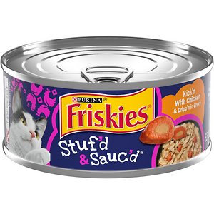 Friskies Stuf'd & Sauc'd Kick'n Chicken & Dripp'n Gravy Wet Cat Food
