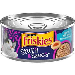 Image of Friskies Stuf'd & Sauc'd Blast'n Tuna & Simmer'd Sauce Wet Cat Food