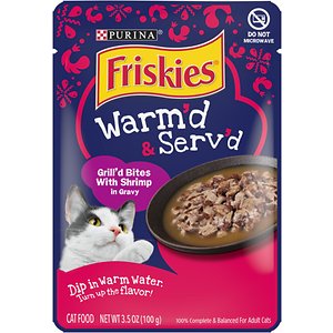 Friskies Warm'd & Serv'd Grill'd Shrimp in Gravy Wet Cat Food