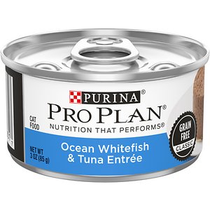 Purina Pro Plan Ocean Whitefish & Tuna Classic Entree Grain-Free Canned Cat Food