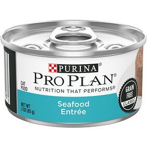 Purina Pro Plan Seafood Classic Entree Grain-Free Canned Cat Food ...