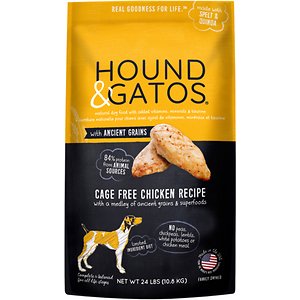 Hound & Gatos Ancient Grain Cage Free Chicken Recipe Dry Dog Food Hound & Gatos Ancient Grain Cage Free Chicken Recipe Dry Dog Food