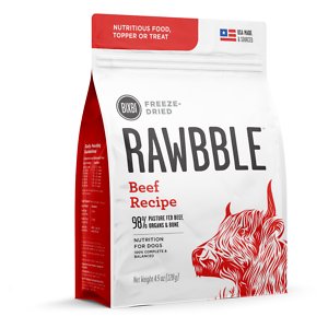 BIXBI Rawbble Beef Recipe Grain-Free Freeze-Dried Dog Food