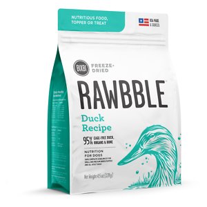 BIXBI Rawbble Duck Recipe Grain-Free Freeze-Dried Dog Food
