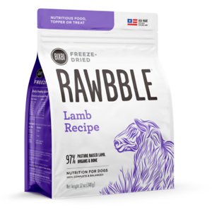 BIXBI Rawbble Lamb Recipe Grain-Free Freeze-Dried Dog Food