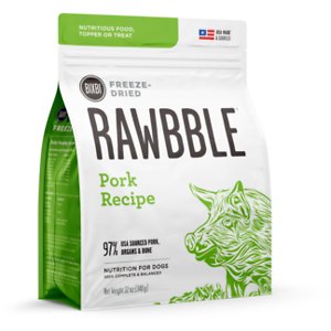 BIXBI Rawbble Pork Recipe Grain-Free Freeze-Dried Dog Food