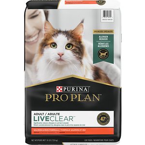 Image of Purina Pro Plan LiveClear Probiotic Salmon & Rice Formula Dry Cat Food