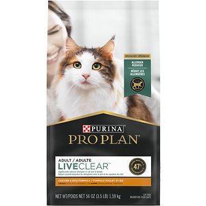 Purina Pro Plan LiveClear Probiotic Chicken & Rice Formula Dry Cat Food