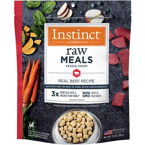 Instinct Freeze-Dried Raw Meals Real Beef Recipe Grain-Free Dog Food