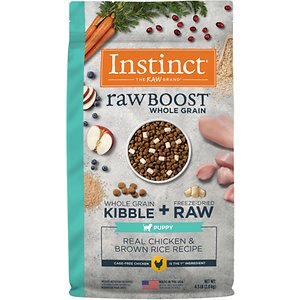 Image of Instinct Raw Boost Puppy Whole Grain Real Chicken & Brown Rice Recipe Freeze-Dried Raw Coated Dry Dog Food