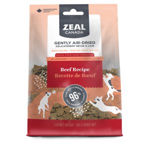 Zeal Canada Gently Beef Recipe Grain-Free Air-Dried Dog Food