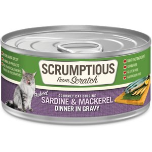 Image of Scrumptious From Scratch Sardines & Mackerel Dinner In Gravy Canned Cat Food