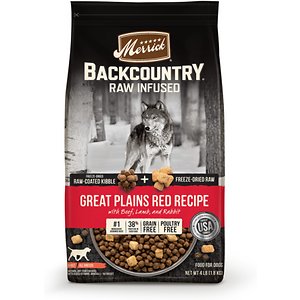 Merrick Backcountry Raw Infused Grain Free Dry Dog Food Great Plains Red Recipe