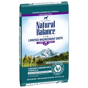 Image of Natural Balance L.I.D. Limited Ingredient Diets Chicken & Brown Rice Formula Large Breed Bites Dry Dog Food