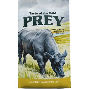 Taste of the Wild PREY Angus Beef Formula Limited Ingredient Recipe Dry Cat Food